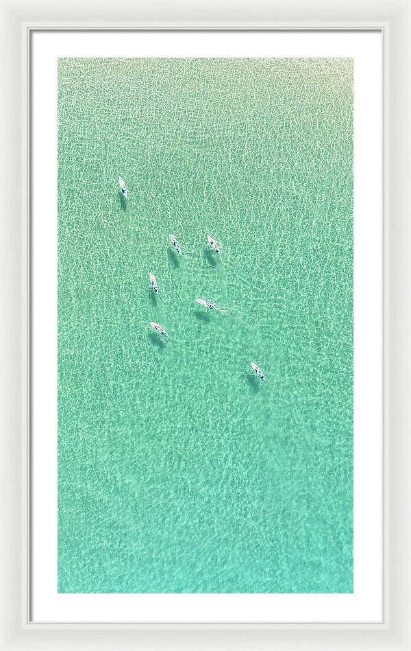 Wailea Waters - Maui, Hawaii - Framed Print