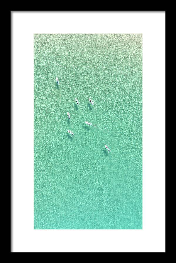 Wailea Waters - Maui, Hawaii - Framed Print