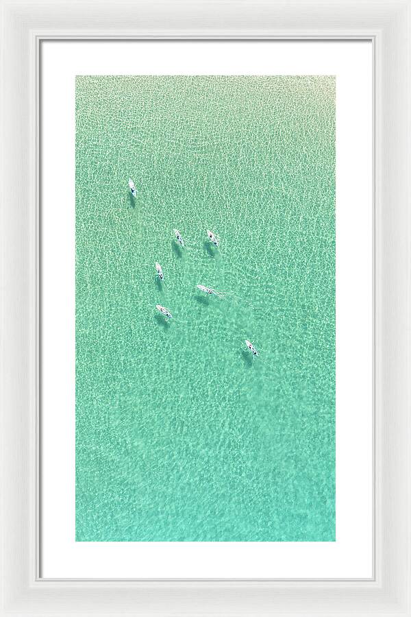 Wailea Waters - Maui, Hawaii - Framed Print