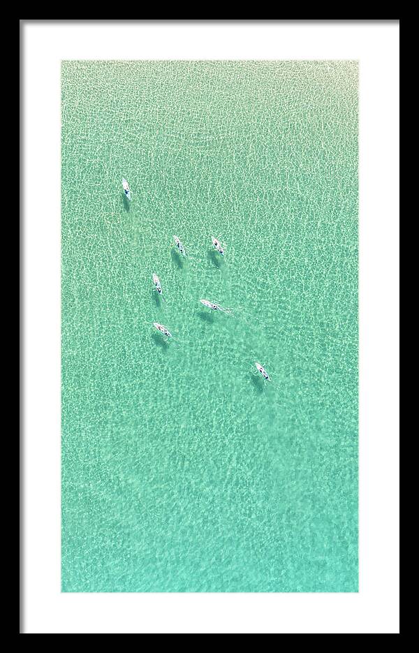 Wailea Waters - Maui, Hawaii - Framed Print